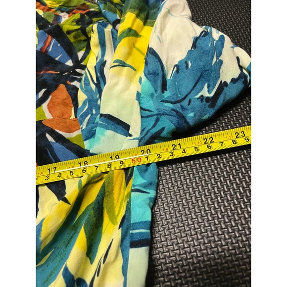 Jams World‎ 50 Years Hawaiian Button Shirt Blouse Floral Tropical Size Medium - Picture 7 of 8